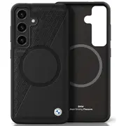 Bmw Leather Half Textured Magsafe Aizsargapvalks Priekš Samsung Galaxy S25 Bmhms25S23Rtpk