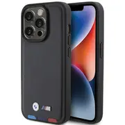 Bmw Leather Stamp Tricolor Back Case Aizsargapvalks Priekš Apple iPhone 15 Pro Bmhcp15L22Ptdk