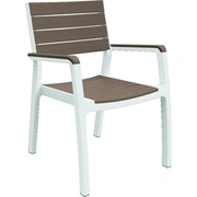 Dārza krēsls Harmony Armchair balts/bēšīgi brūns 29201284587