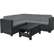 Dārza mēbeļu komplekts Provence Set ar galdiņu pelēks 29204454939