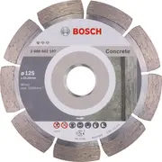 Dim. griešanas ripa Bpe 125X22.23 mm, Mazām leņķa slīpmašīnām Dimanta Griezējdisks Standard For Concrete, 2608602197 Bosch