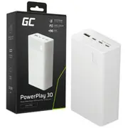 Enerģijas krātuve Greencell Powerplay 30 30000Mah White Pbgc30W