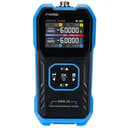 Fnirsi Hrm-10 Iekšējā pretestības un sprieguma mērītājs 0-200 Ω 0-100 V 4-Vadu Kelvin mērījums Tft krāsu displejs Sortēšanas režīms Vēstures žurnāls Eksportējamie dati Usb-C uzlādējams akumulators Melns