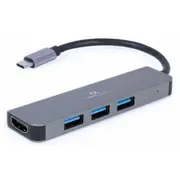 Gembird Usb Type-C 2In1 Multi-Port Adapters Hub  Hdmi Hubs A-Cm-Combo2-01