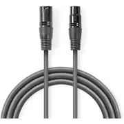 Kabelis Nedis Xlr M - F 5M Coth15010Gy50