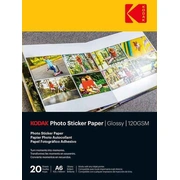 Kodak Photo Sticker Paper Gloss 120Gsm A6X20 3510652