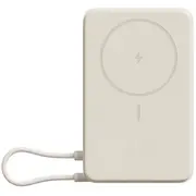 Kompakts bezvadu magnētiskais ārējais uzlādes akumulators ar 33W ātro uzlādi un iebūvētu statīvu 10000 mAh Magnetic Power Bank Beige Bhr08Pbgl Xiaomi