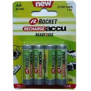 Rocket Precharged Hr6 2100Mah Always Ready Blistera iepakojumā 4Gb. Hr2100B4