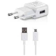 Samsung Ep-Ta200Ewe  Ecb-Du4Ewe 15W Tīkla lādētājs microUSB datu kabelis balts Oob Bulk Ep-Ta200Ewe/Ecb-Du4Ewe