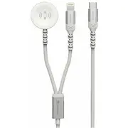 Swissten Bezvadu Lādētājs 2In1 Apple Watch un Lightning Usb-C 1.2M 22065503