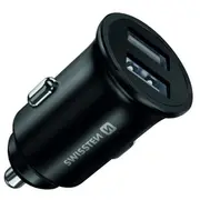 Swissten Metal Premium Auto Lādētājs 2 x Usb / 4.8A 20115000