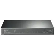 Tp-Link Tl-Sg2210P Jetstream 10-Portu Gigabit Smart Poe slēdzis 810/100/1000 Mbps 2 Sfp pārvaldāms budžets 58 W Melns