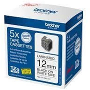 Tze-231M5 uzl.lentu multipaka-5gb, melns uz balta 12Mm Tze231M5