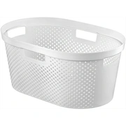 Veļas grozs Infinity Recycled 40L 59X39X27Cm balts 0804755N23
