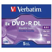 Verbatim 43541 Matricas 5X DvdR Dl / 8.5Gb