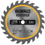 Zāģripa 115Mm 24T Tct asmens Dt20420-Qz Dewalt