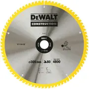 Zāģripa 305X30Mm, 80Z Dt1184-Qz Dewalt