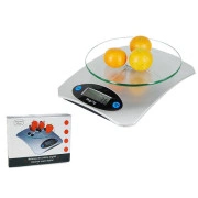  Elektroniskie virtuves svari ar stikla ScaronĶīvi un Lcd displeju, precīzi līdz 5 kg, 1 g Electronic kitchen scale precision display kg/1g lcd