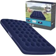 Bestway 67002 PiepūScaronAmais divvietīgs matracis, 191X137X22 cm l Inflatable double mattress Duble Matracis, Coil Frame - Beam, īpascaroni izturīgs un elastīgs, Safetiskais Ventils, Velvelūra PūScaronAmvarts, remonta plāksteris. Double 191 x