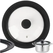 Ruhhy Universālais vāks 3-In-1 katliem un pannām, der 24/26/28 cm, 25560  silicone lid 24/26/28Cm
