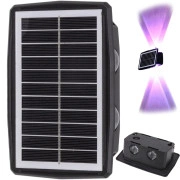  Saules Lampa, Sienas Fasādes Apgaismojums, Āra Gaismeklis, Ip65 Solar led faccedilade lamp with dusk sensor wall-mounted wall