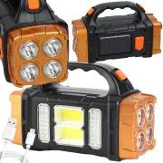  Saules lukturītis pārnēsājams uzlādējams Led kolba powerbank prožektors Solar torch portable rechargeable led cob floodlight