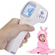  Digitāls Infrasarkanais Bezkontakta Termometrs ar Displeju Bērniem un PieauguScaronAjiem... 2-In-1 infrared non-contact medical thermometer