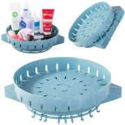  Grozāms stūra plaukts - organizators virtuvei un vannas istabai, 26 cm Bathroom swivel shelf kitchen organiser