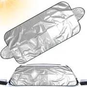  Divpusējs saules un sala aizsargs automascaronīnas vējstiklam, 190X70 cm Windscreen sunshade for car summer matting