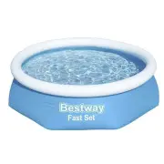 Bestway 57448 piepūscaronamais baseins ar gredzenu 244 x 61 cm, zils dārza Expansion pool 244X61Cm - 