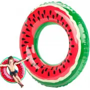  PiepūScaronAmais peldriņķis Arbūzs, 65 cm Large watermelon inflatable wheel 70Cm for an adult child to swim in the pool