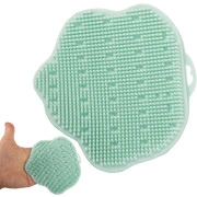  Silikona masāžas birste un sūklis ķermeņa galvas mazgāscaronanai Washer sponge brush head and body massage