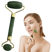  Nefrīta Sejas Rullītis Kakla Dekoltē Zonas Masieris Jade Face Roller Neck Decollete Zone Massager