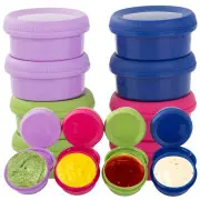  Iemērcamo mērču trauku komplekts 80 ml, 8 gab. Dip containers for dips sauces 80Ml 8Pcs lid dressing set