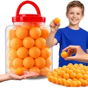  Galda tenisa bumbiņas 60 gab. treniņiem un atpūtai, oranžas Table tennis balls ping pong pcs orange
