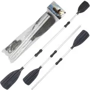 Bestway 62064 Saliekamās alumīnija airi 2In1 145/218 cm laivoscaronanai, smaiļoscaronanai utt. l... Alumīniju Lāpstiņas 145 Cm Bestway, airu komplekti, saliekamie airīte ar divām spalvām, praktisku rokturi. Aluminum oars 