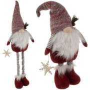 Ruhhy Teleskopisks Ziemassvētku rūķis 82 cm 22315 Teleskopiskais Gnome Max 82Cm Skandināvu rūķis, svētku dekorācija, regulējama augstuma figūriņa Interjera rotājums mājām un birojiem, rotājuma Mājokļa īpascaronnieki, dekorācijas piekrit