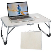  Salokāms Datora Laptopa Galds Statīvs Paaugstinājums Portatīvs Tūrisma Kempinga GaldiņScaron... Folding table for tent suitcase