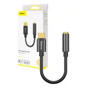 Baseus L54 audio adapteris Usb-C  Mini Jack 3,5Mm Melns to 3.5 mm Female Adapter Dac 24 bit 48 Khz black Catl54-01 3.5Mm