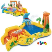 Intex 57444 piepūscaronamais ūdens rotaļu laukums bērniem ar slidkalniņu  Inflatable Pool