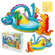 Intex 57135 Dinoland piepūscaronamais ūdens rotaļu laukums ar slidkalniņu un strūklaku  Wodny plac zabaw - dinoland 57135Np