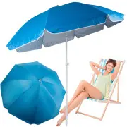  Dārza Pludmales Lietussargs Saulessargs ar Aizsardzību pret Uv Stariem, 170Cm Large uv flatable garden pool parasol