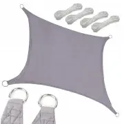  Dārza Ūdensizturīgs Saulessargs Markīze Bura Nojume Tents 4X3M, Pelēks Grey 4X3M waterrestricted garden sign