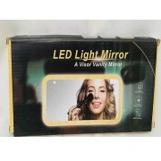  Auto salokāms kosmētiskais kosmētikas spogulis ar Led gaismu saulessargam car make-up mirror for sun visor