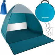 Trizand PaScaronAtveramā pludmales telts 150X120X110Cm ar Uv aizsardzību ātri saliekama, pop-up, nojume, bērnu, pascaronmontējams, paviljons, saules, vēja, aizsargs, saulessargs, pārnēsājama, izmetamā, aizsargteltis, pascaronnolokāma, izvelkamā Beach tent 200X150X110Cm 23479 