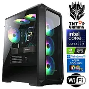 Intop Aqua Ultra 7 265Kf 16Gb Ddr5 1Tb Ssd M.2 Nvme Rtx5060 8Gb Wifi Win11