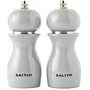 Salter 7613 Gyxr Gloss Salt and Pepper Mills Grey