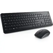 Dell Keyboard and Mouse Km3322W Set, Wireless, Batteries included, Ru, Black