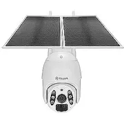 Tellur Smart Wifi Solar Camera PT 3Mp, 2K Ultrahd, Pir, 20W solar panel, white