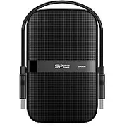 Ārējais cietais disks Silicon Power Armor A60 1000 Gb Black